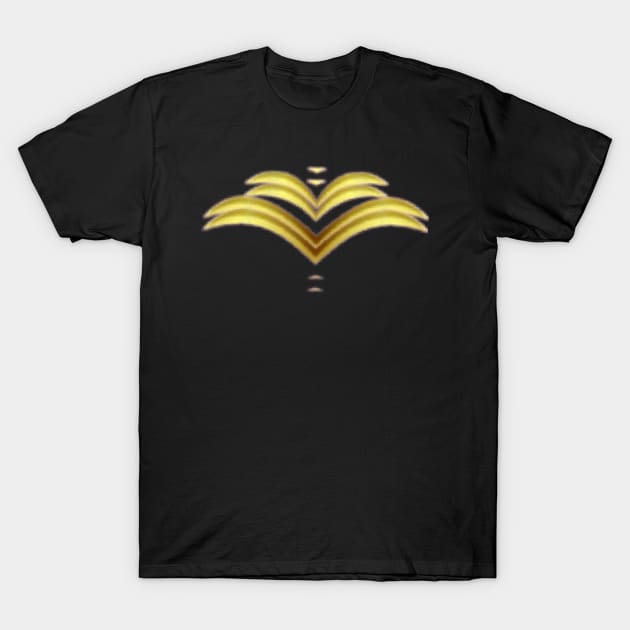 gold art design. T-Shirt by Dilhani